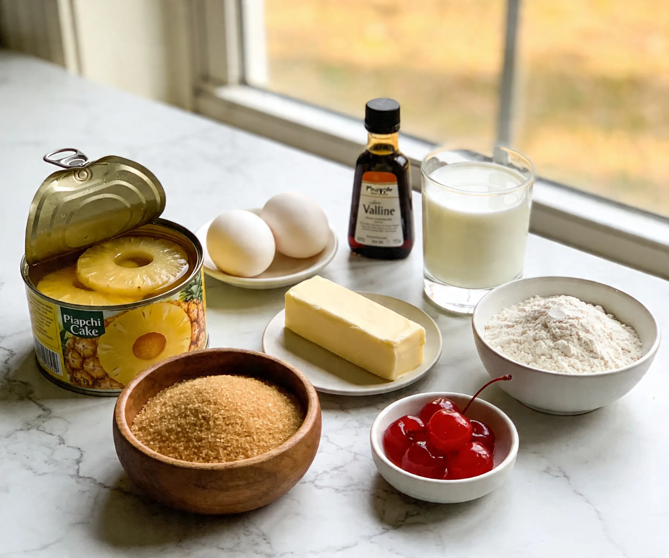 Old-Fashioned Pineapple Upside Down Cake Recipe — Caramelized & Gorgeous ingredients
