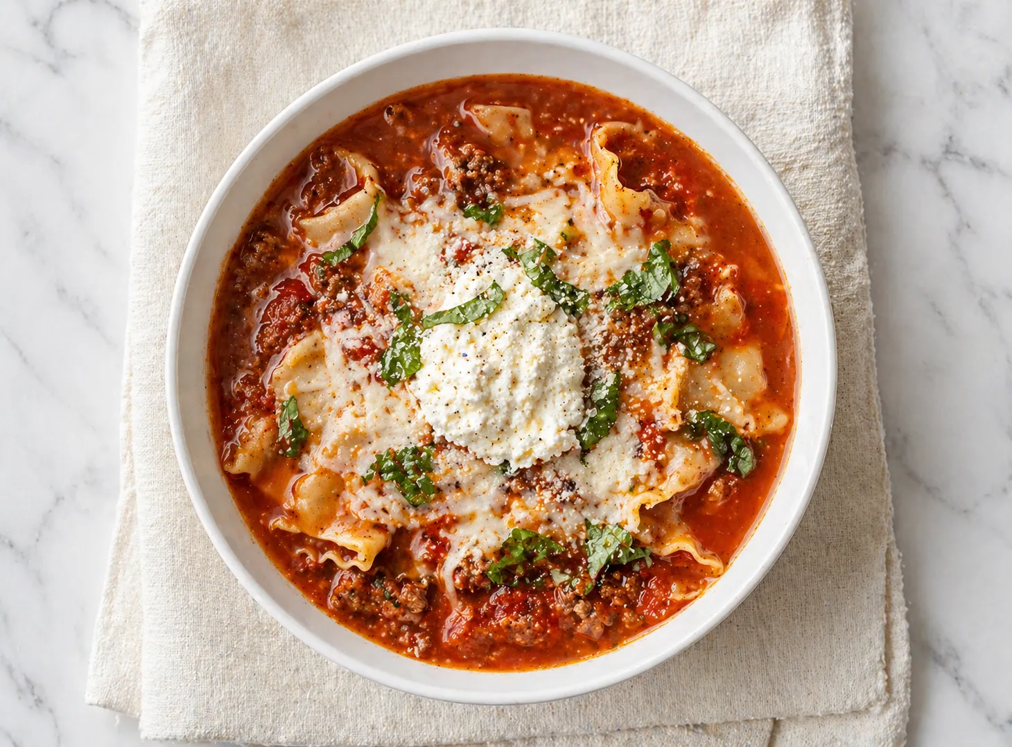 Easy Lasagna Soup Recipe — All The Flavor, Half The Effort recipe visual