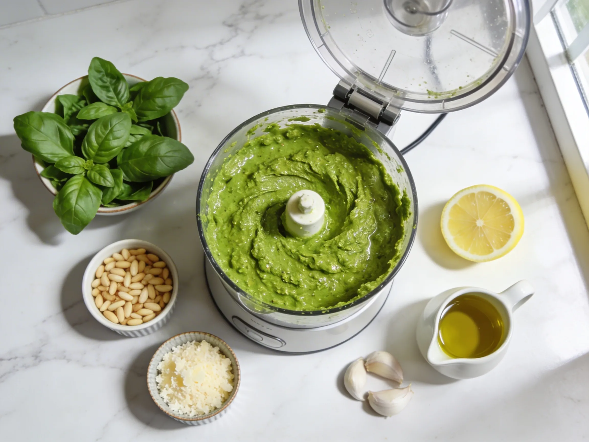 The Best Homemade Basil Pesto Recipe – Fresh, Bright & Ready in 5 Minute how to make