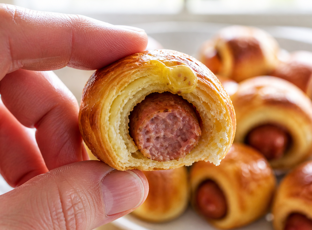 Easy Pigs in a Blanket Recipe — Crispy, Cheesy & Gone in Minutes recipe visual