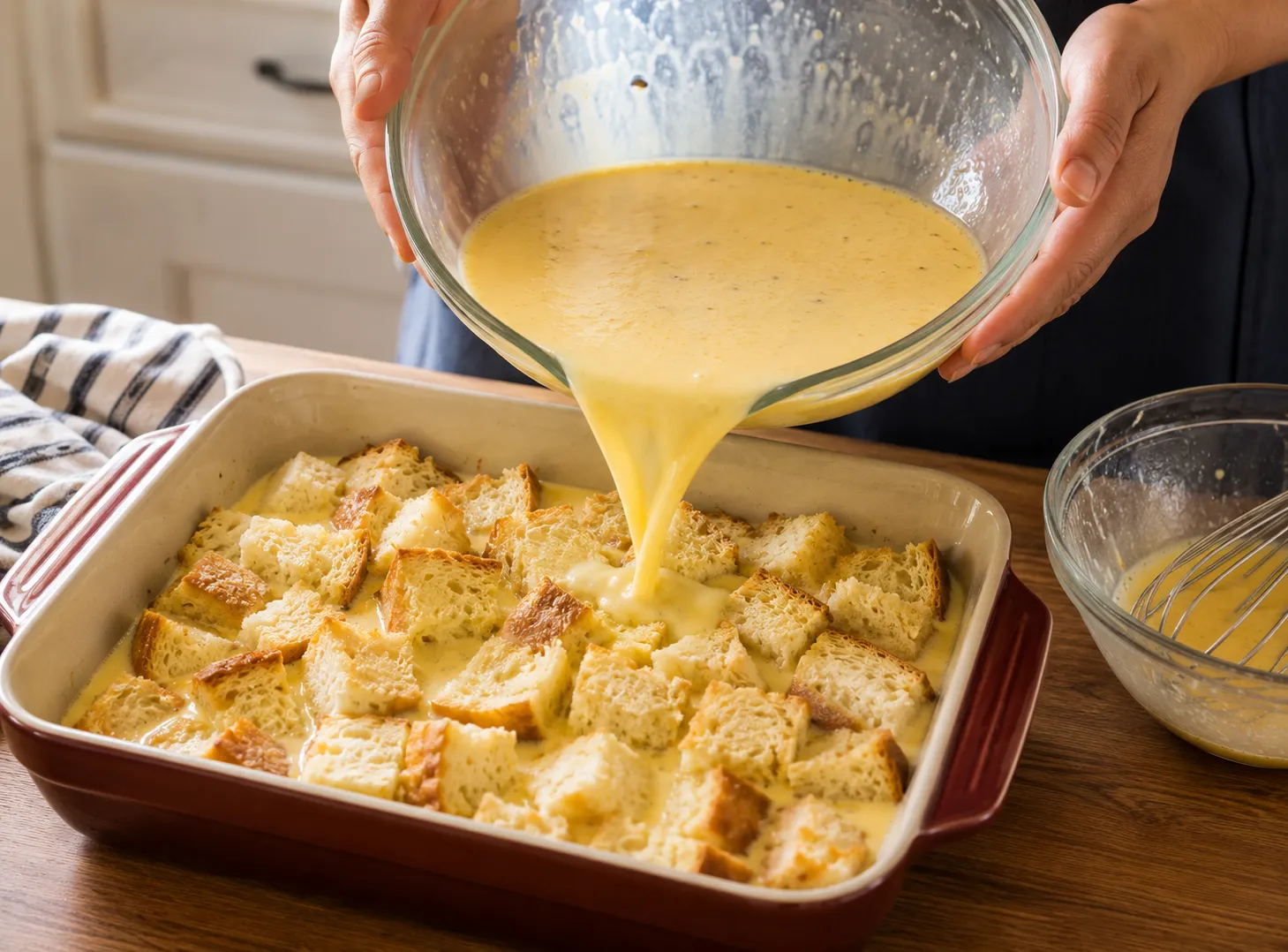 Old-Fashioned Bread Pudding Recipe With Vanilla Sauce — Warm & Indulgent how to make