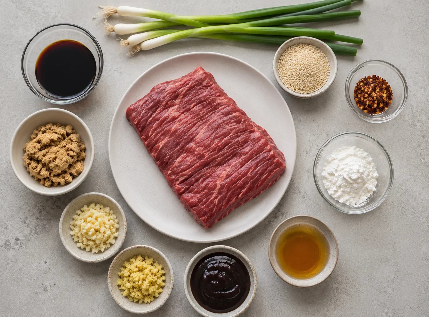Tender Mongolian Beef Recipe — Sticky Sweet Sauce, Better Than PF Chang’s ingredients