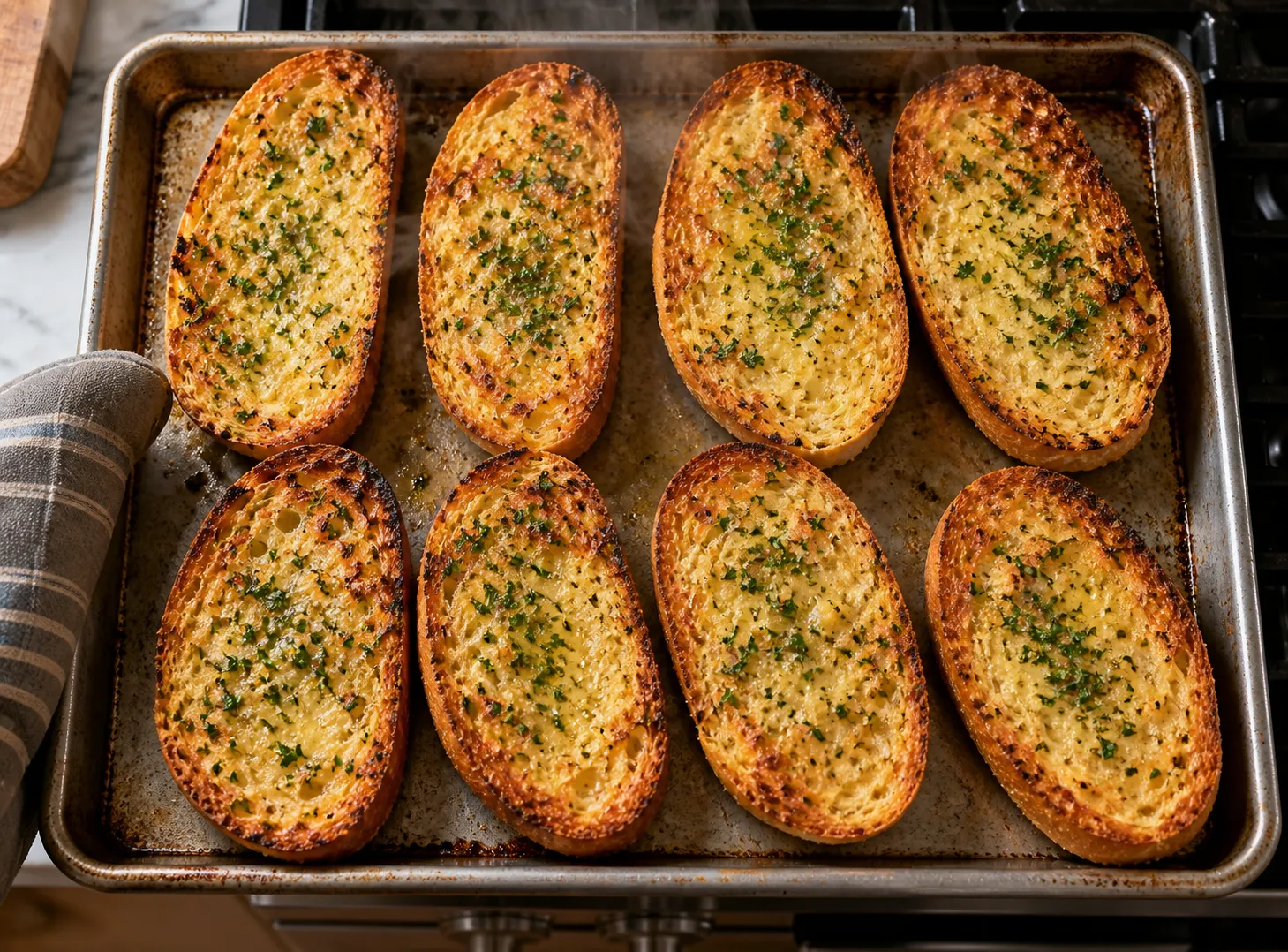 Garlicky Homemade Garlic Bread Recipe — Buttery, Toasty & Impossible to Resist instructions