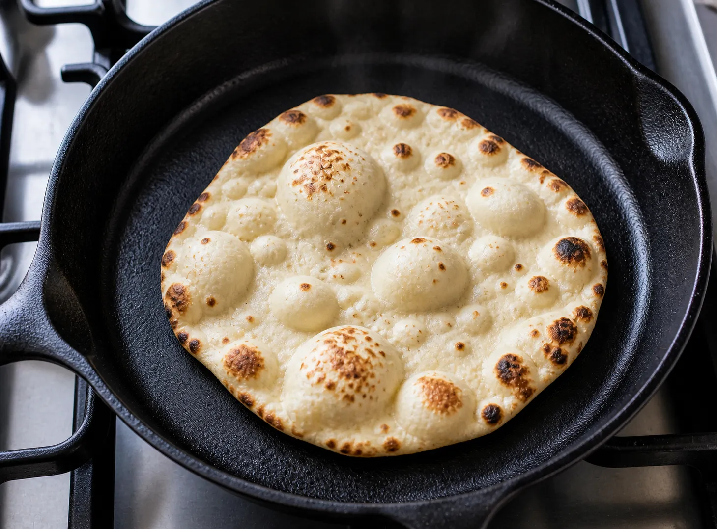 Soft & Fluffy Naan Bread Recipe — Homemade, Garlicky & Made Without A Tandoor instructions