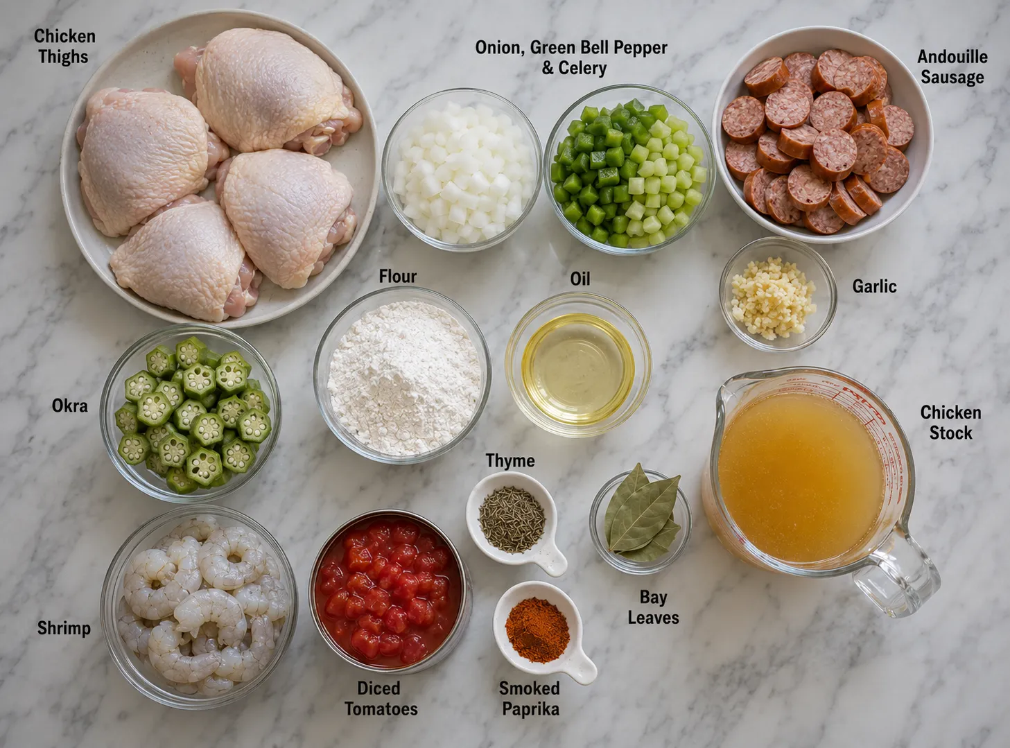 Rich & Smoky Louisiana Gumbo Recipe — Authentic Southern Flavors in One Pot ingredients