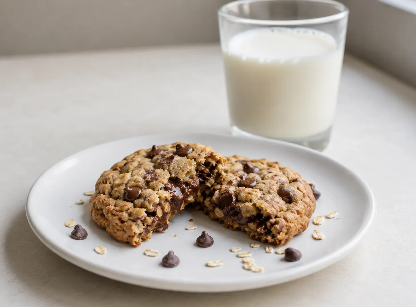 Chewy Oatmeal Chocolate Chip Cookie Recipe — Thick, Bakery-Style & Irresistible recipe visual
