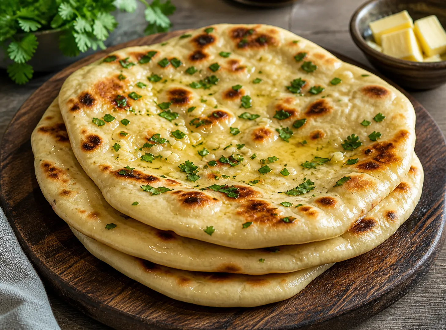 Soft & Fluffy Naan Bread Recipe — Homemade, Garlicky & Made Without A Tandoor