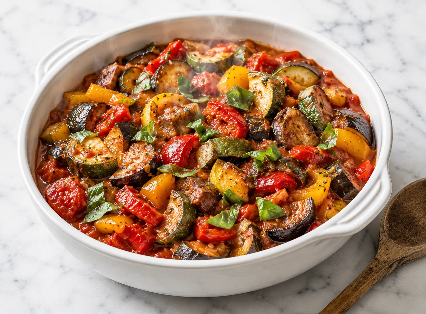 Classic French Ratatouille Recipe — Colorful, Healthy & Impressively Beautiful