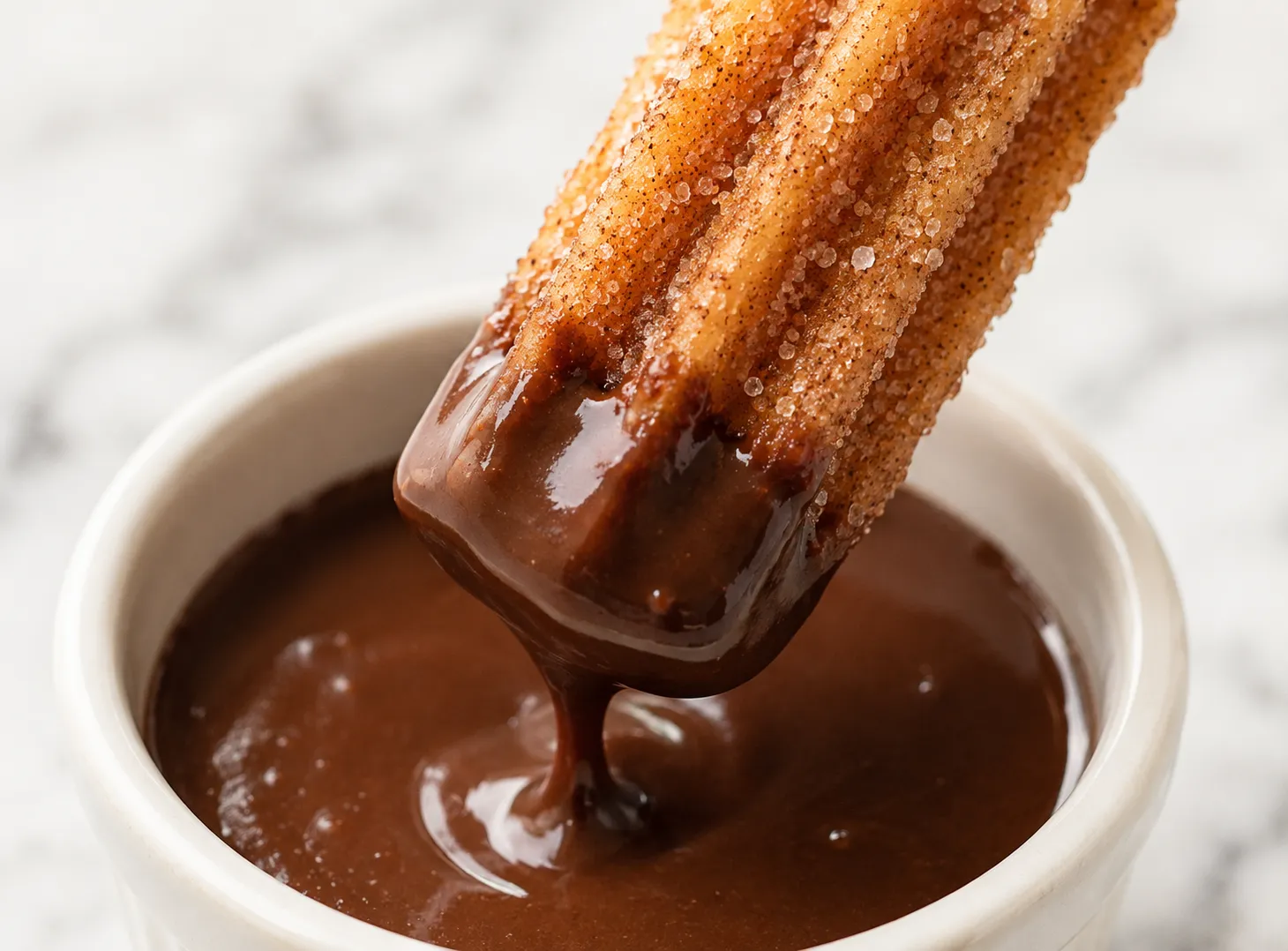 Crispy Cinnamon Churros Recipe — Fried, Sugary & Dipped in Chocolate Sauce recipe visual