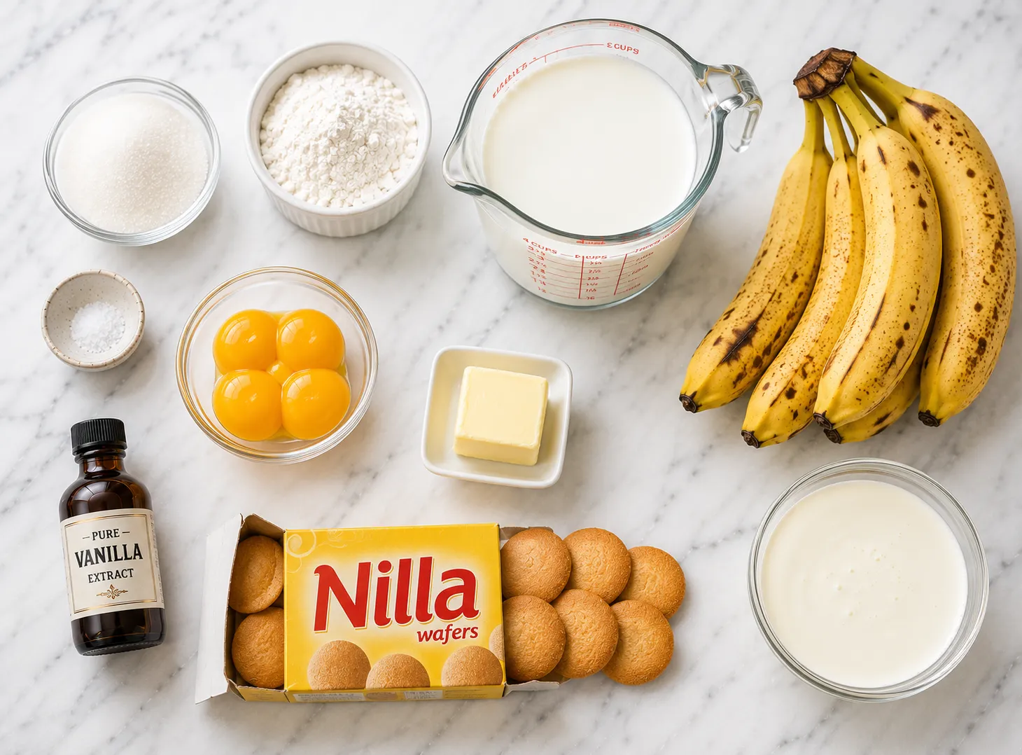 Southern Banana Pudding Recipe — Layers of Cream, Vanilla Wafers & Pure Bliss ingredients