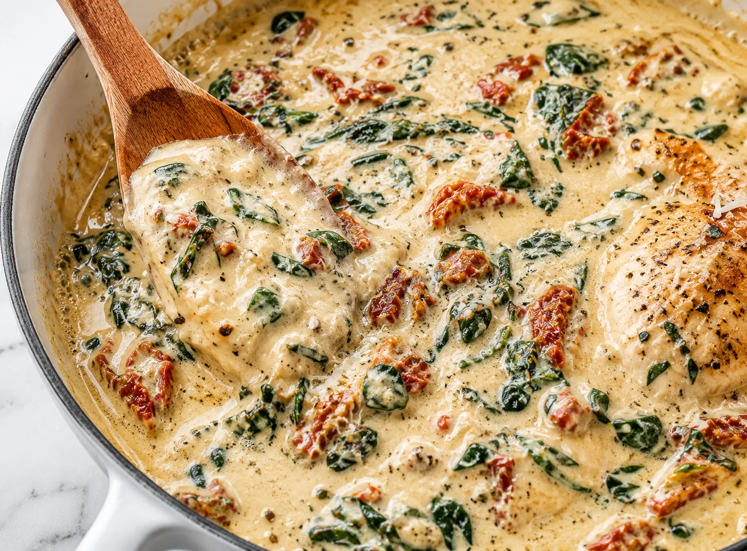 Creamy Tuscan Chicken Recipe — Easy One-Skillet Dinner instructions