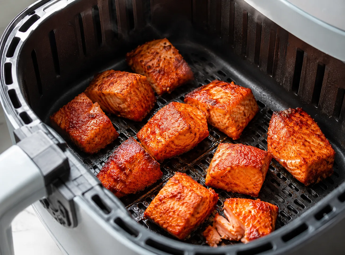 Air Fryer Salmon Bites Recipe: Crispy Edges and Tender Inside instructions