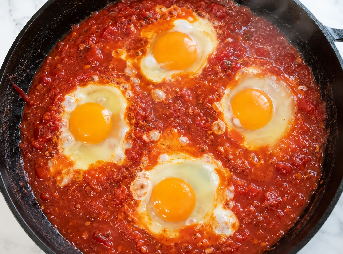 Shakshuka Recipe: Eggs Simmered in Spiced Tomato Sauce instructions