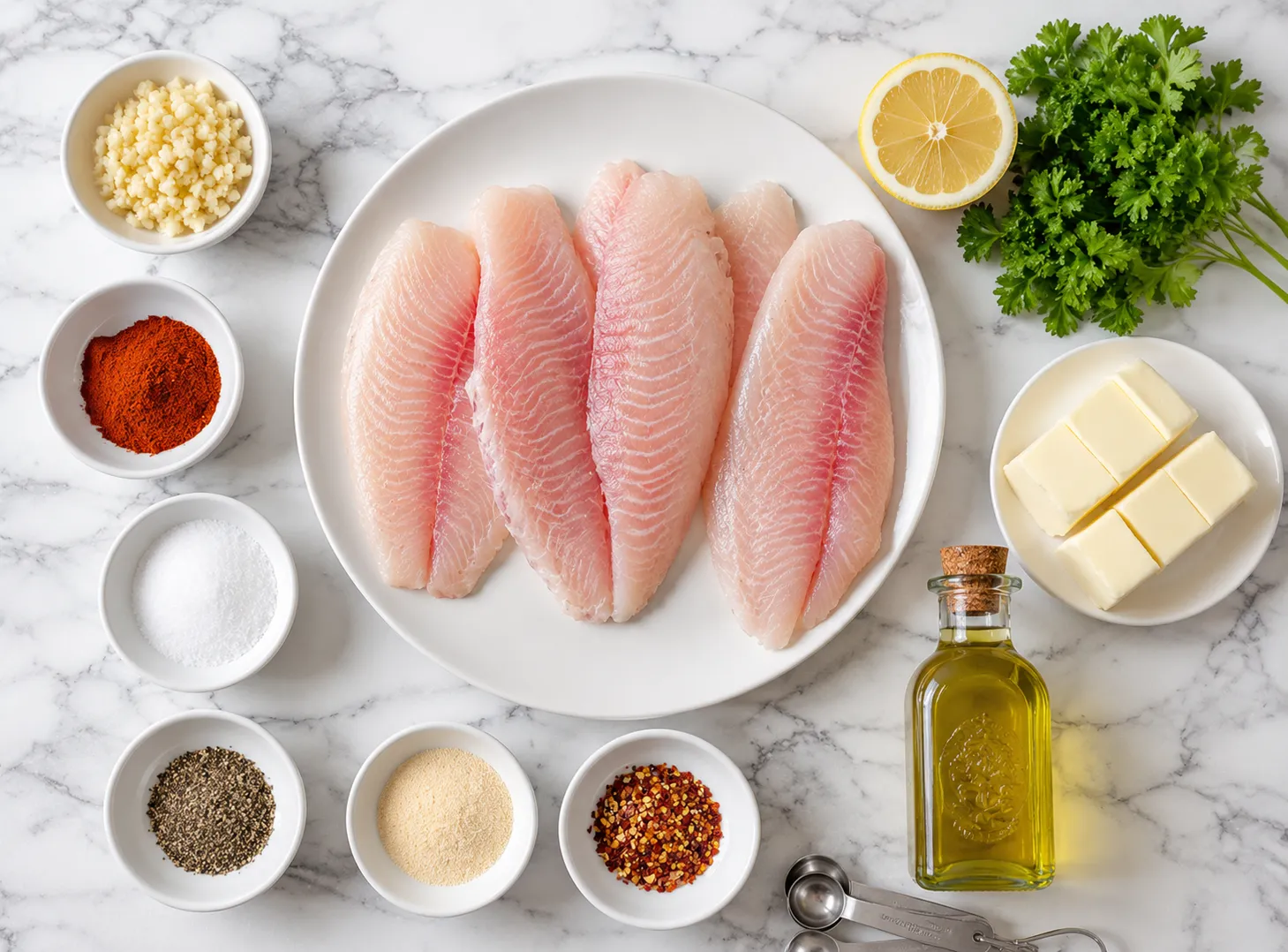 Garlic Butter Tilapia Recipe: Budget-Friendly Seafood Dinner ingredients