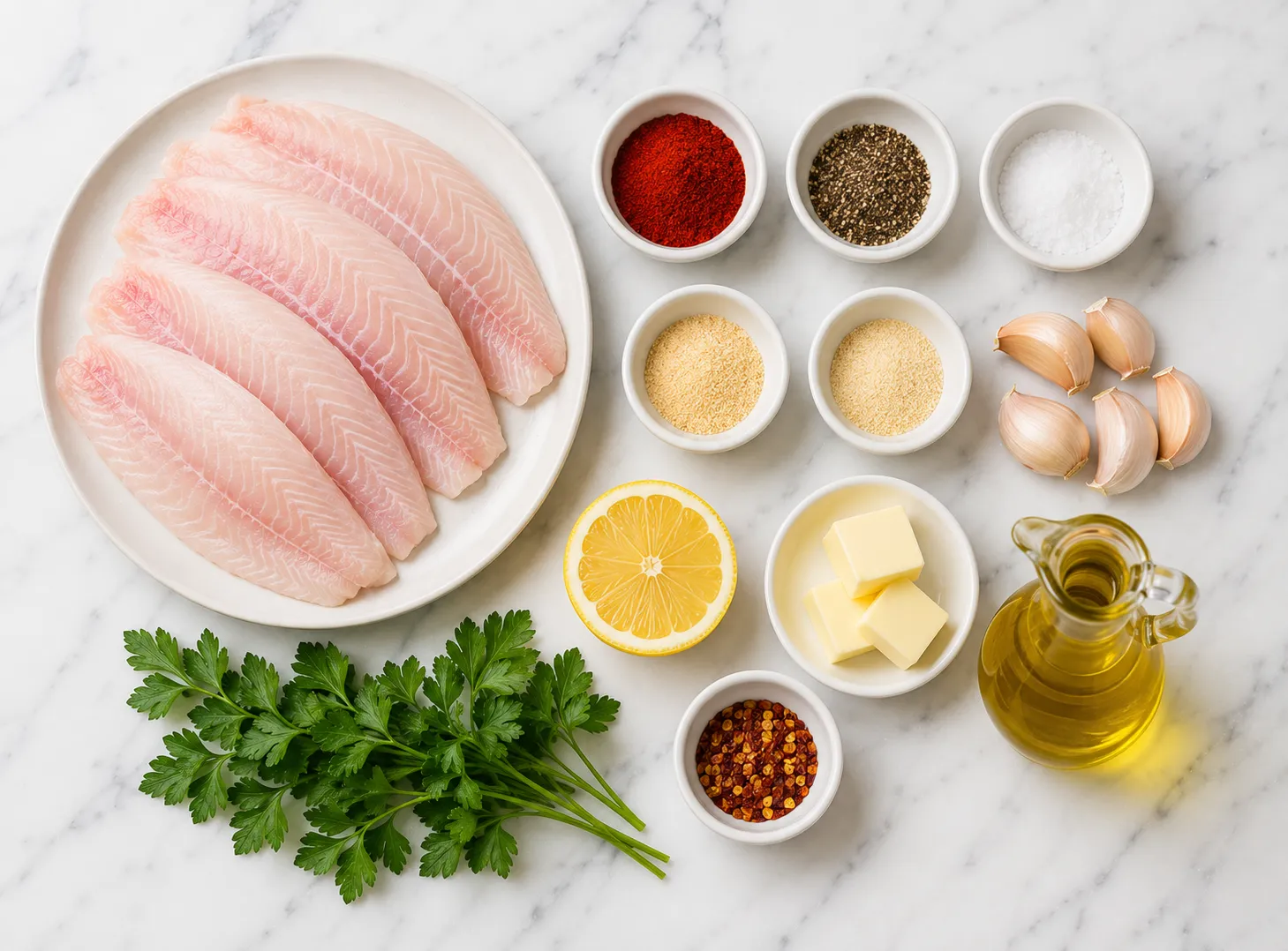 Garlic Butter Tilapia Recipe: Budget Friendly Seafood Dinne ingredients