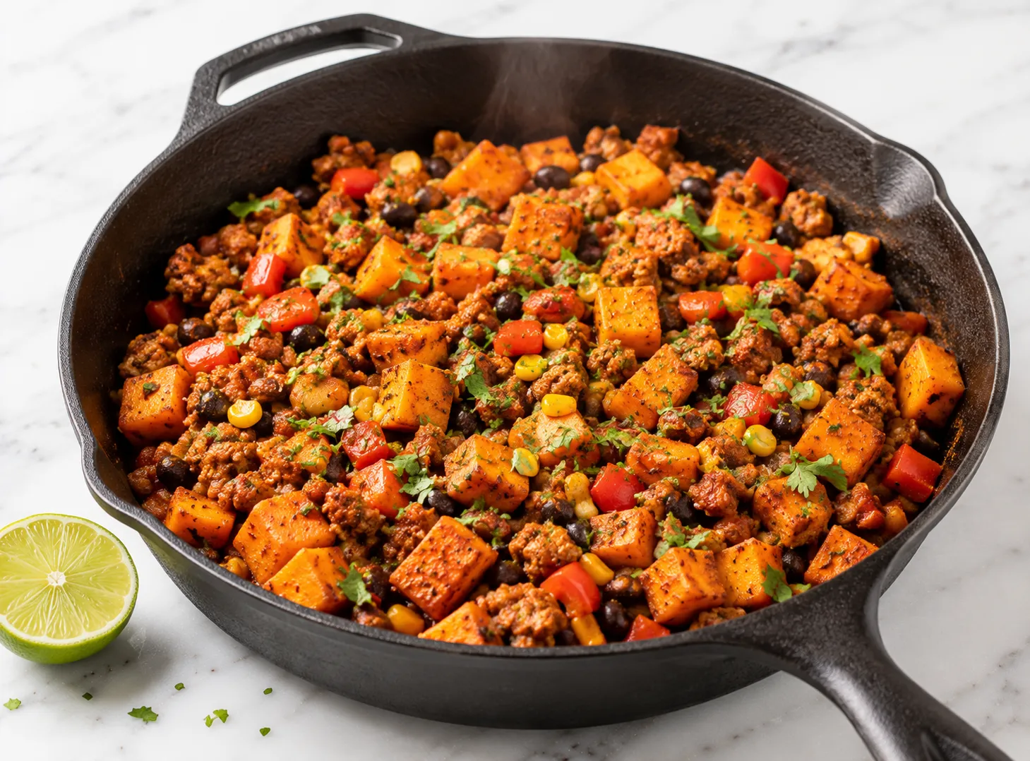 Ground Turkey Sweet Potato Skillet Recipe: Healthy One-Pan Dinner