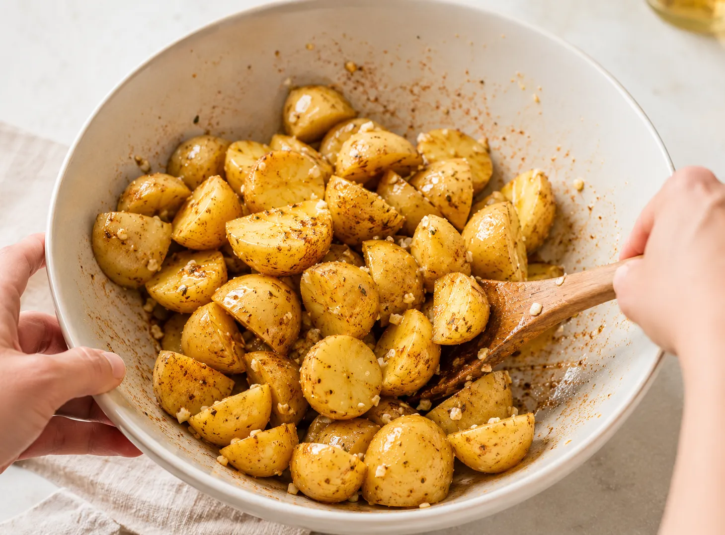 Easy Garlic Parmesan Roasted Potatoes Recipe — Crispy Outside, Tender Inside how to make