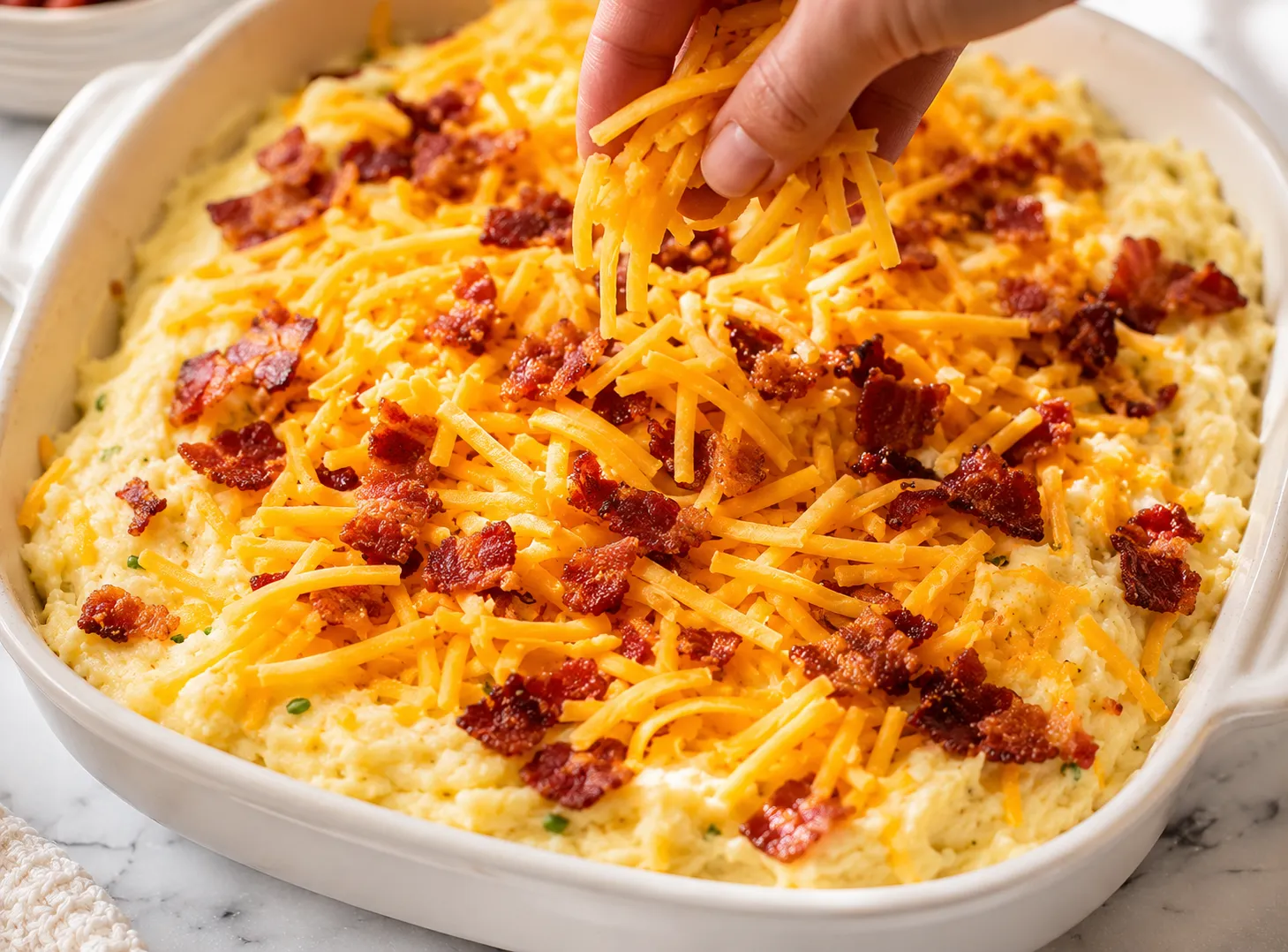 Loaded Baked Potato Casserole Recipe — Creamy, Cheesy & Crowd-Pleasing instructions
