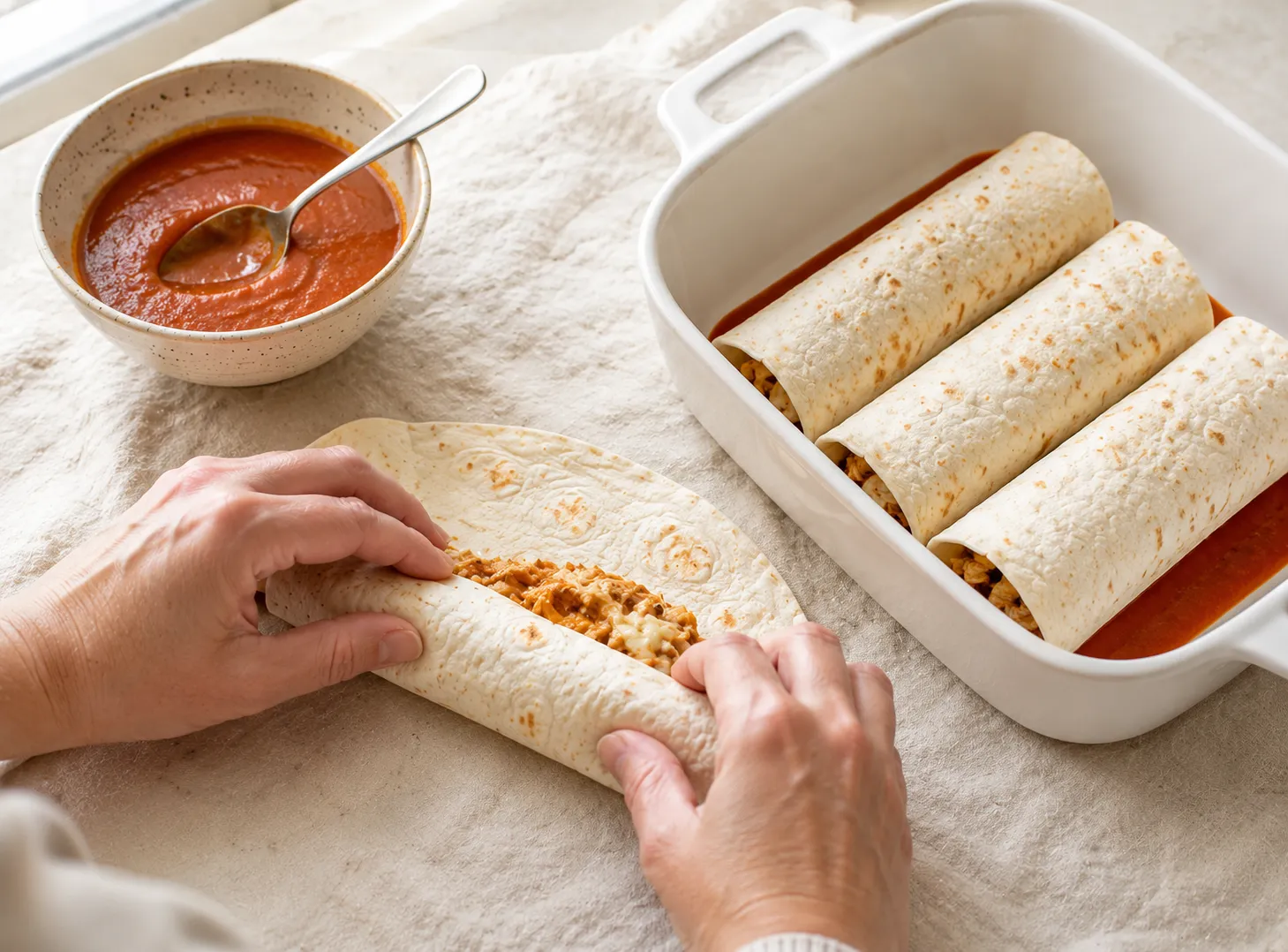 Easy Chicken Enchilada Recipe — Cheesy, Saucy & Family Dinner Favorite how to make