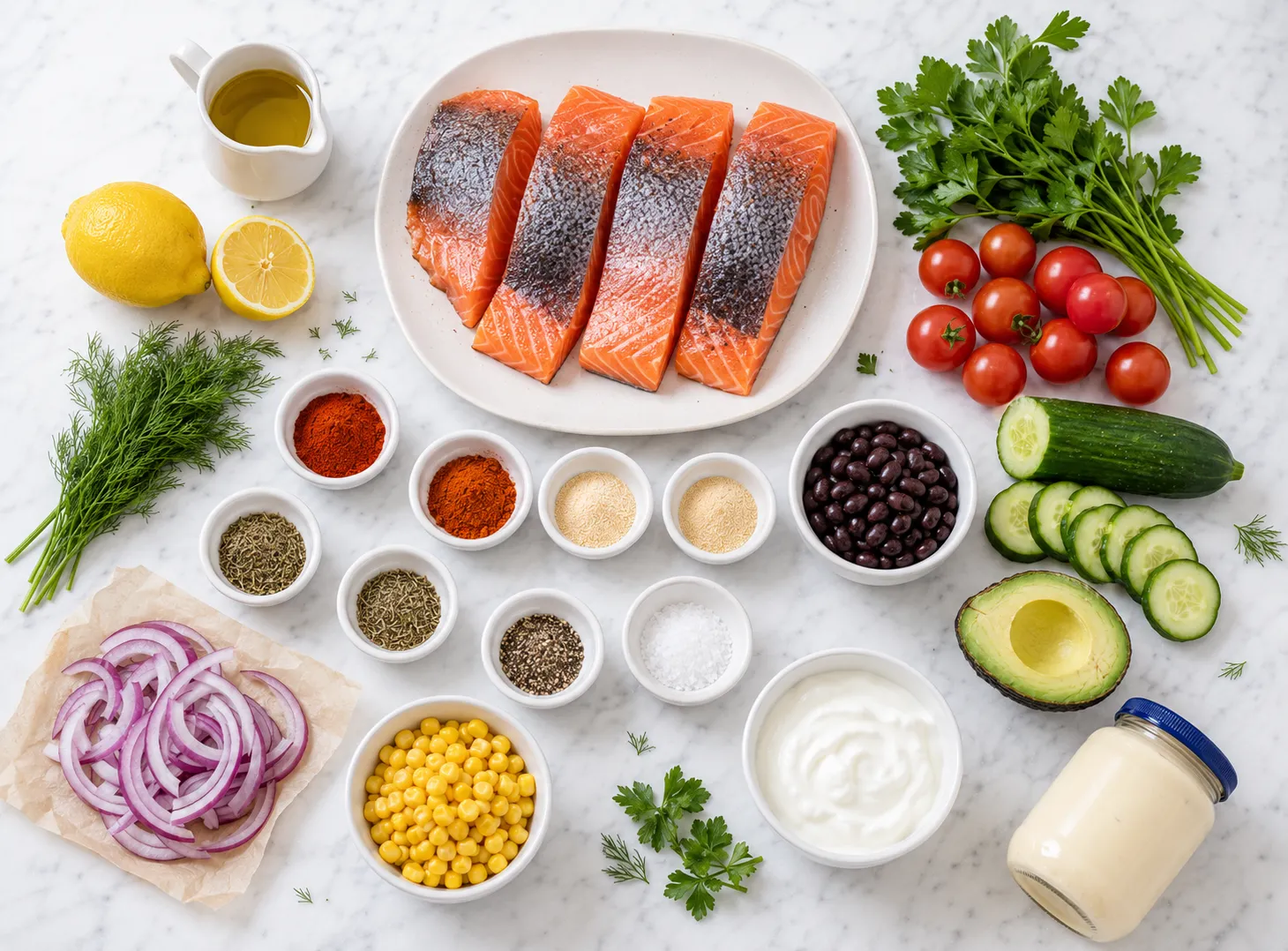 Blackened Salmon Bowls Recipe: Healthy and Flavor-Packed ingredients
