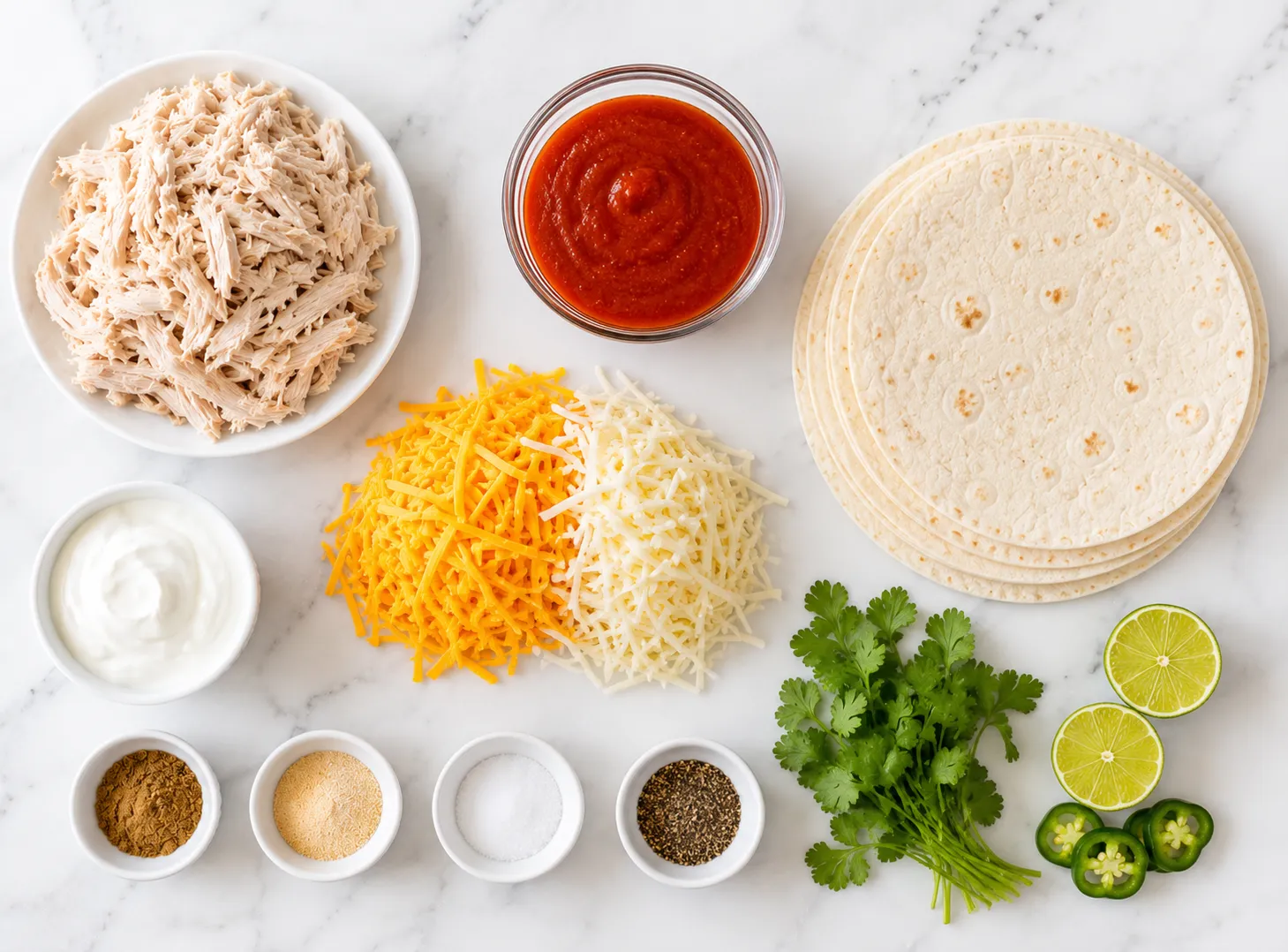 Easy Chicken Enchilada Recipe — Cheesy, Saucy & Family Dinner Favorite ingredients