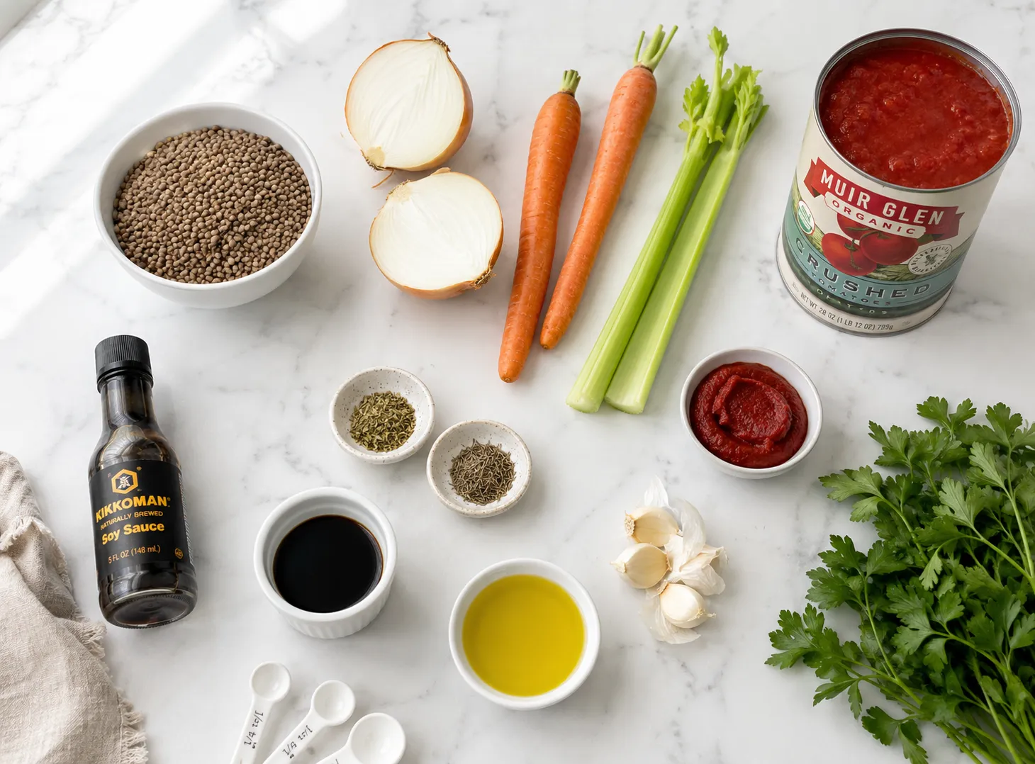 Lentil Bolognese Recipe: Meatless Pasta Sauce With Rich Flavor ingredients