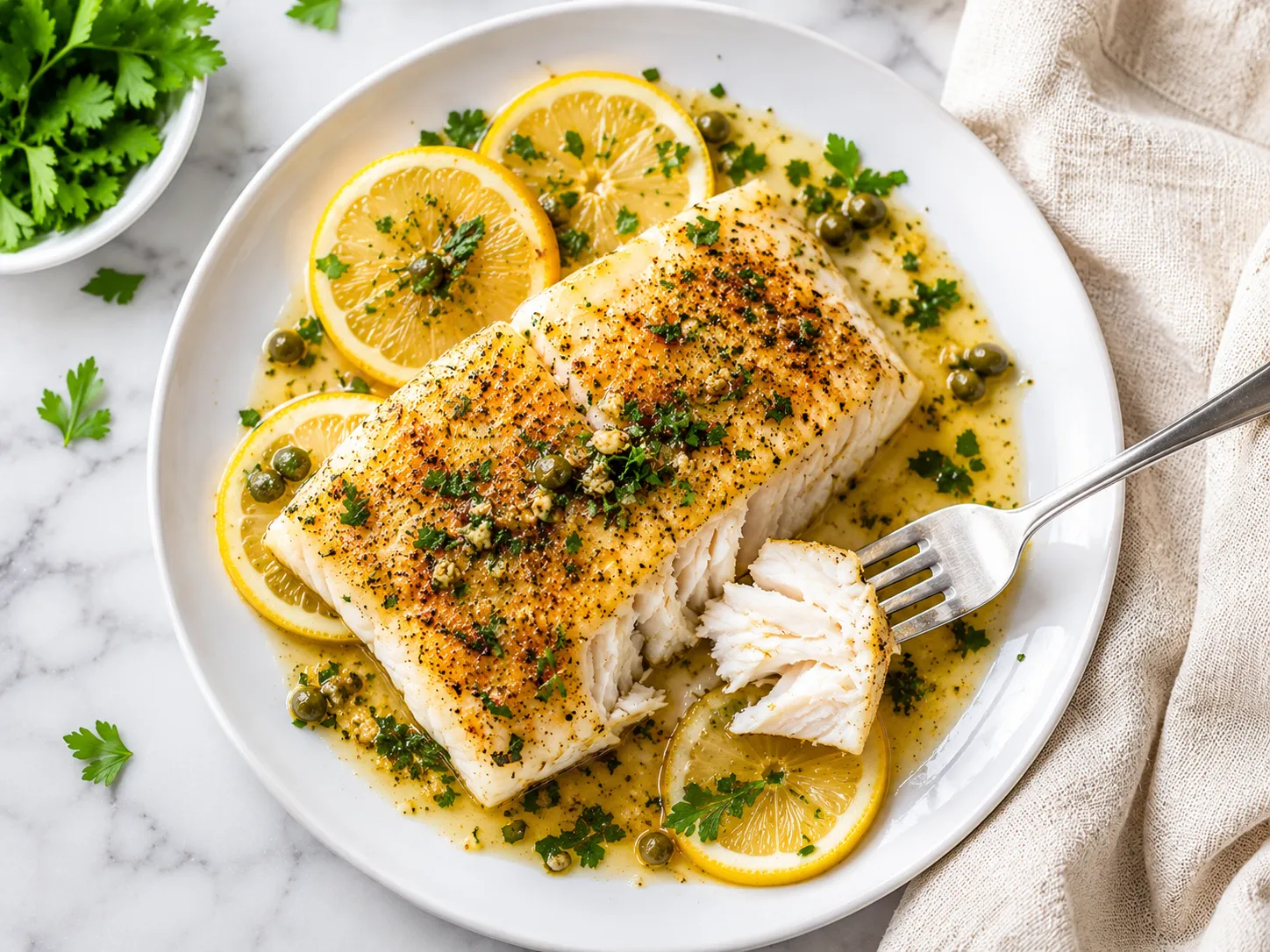 Baked Halibut Recipe: Light, Flaky and Easy Enough for Weeknights recipe visual