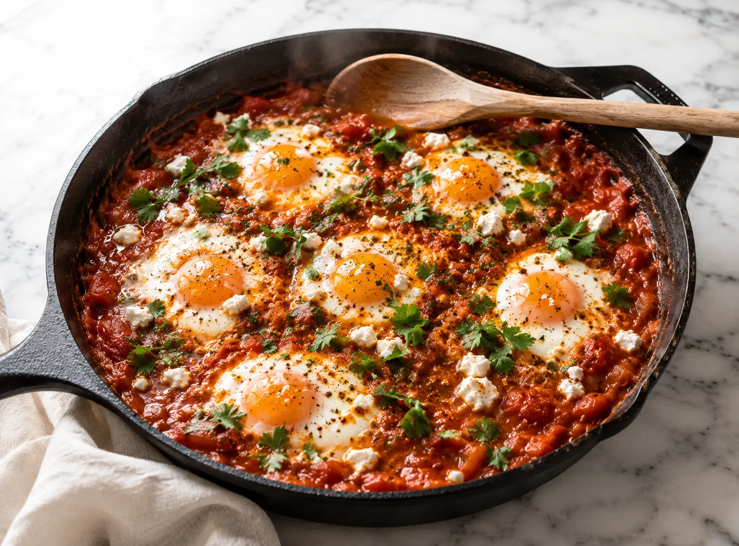 Shakshuka Recipe: Eggs Simmered in Spiced Tomato Sauce