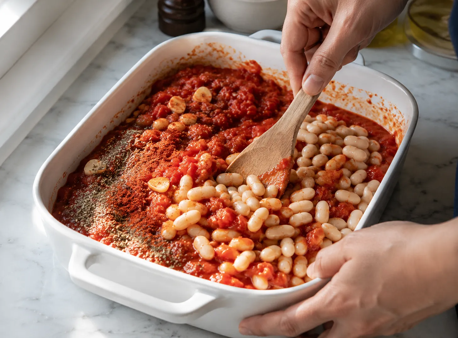 White Bean Tomato Bake Recipe: Easy Rustic Dinner From Pantry Staples how to make