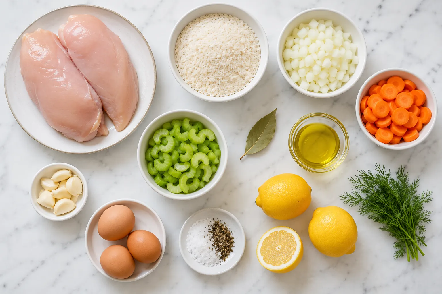 Greek Lemon Chicken Soup Recipe: Light, Bright and Comforting ingredients
