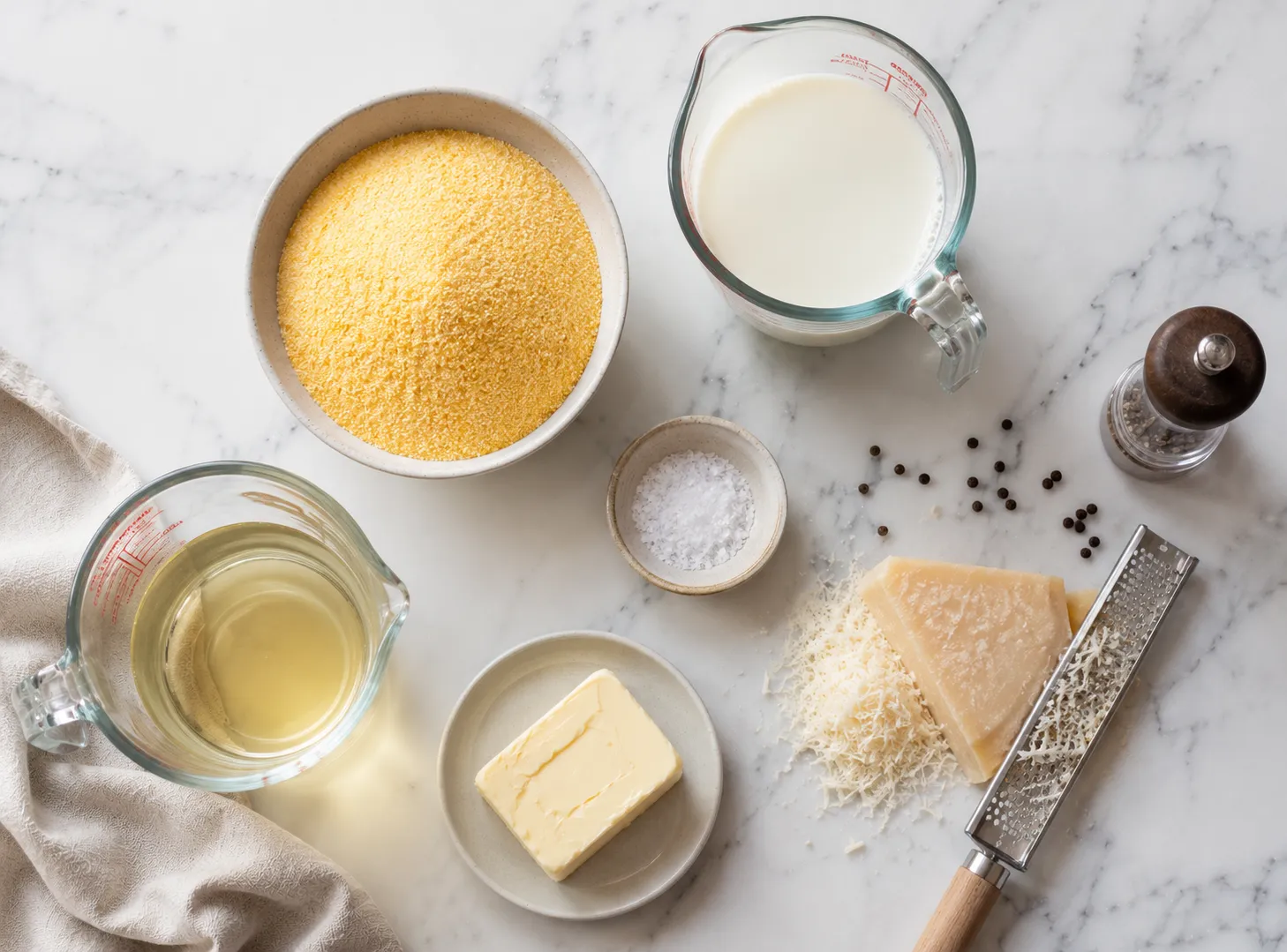 Creamy Polenta Recipe: Silky Side Dish for Cozy Meals ingredients