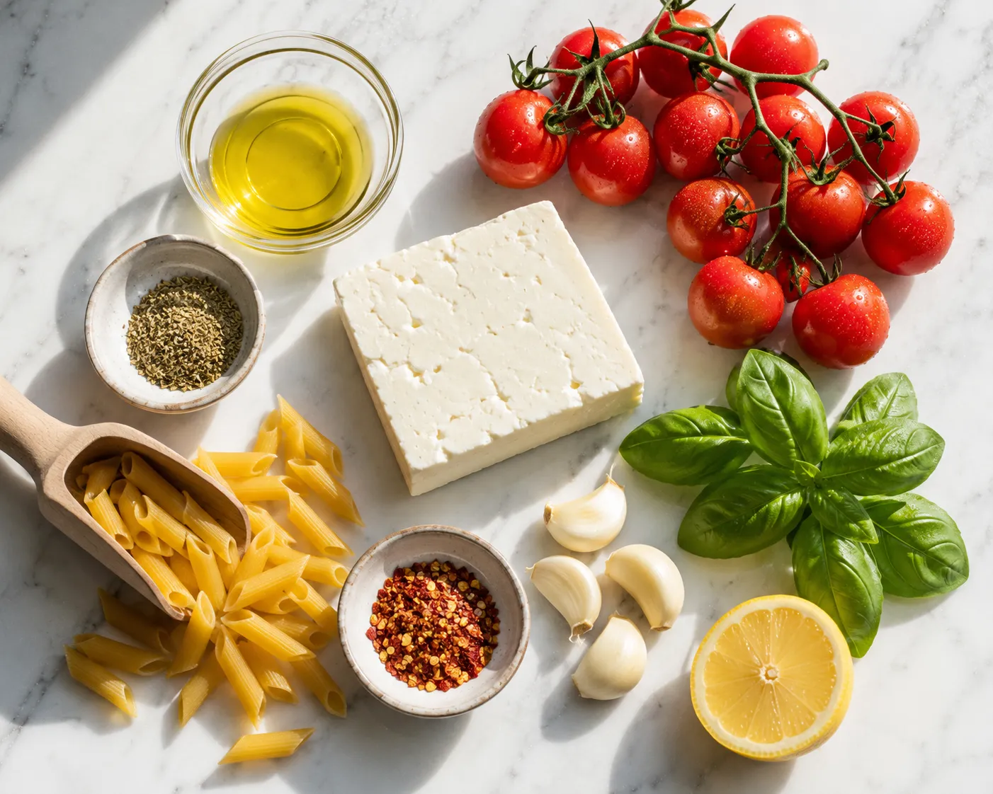 Baked Feta Pasta Recipe: Creamy Viral Pasta That Actually Delivers ingredients