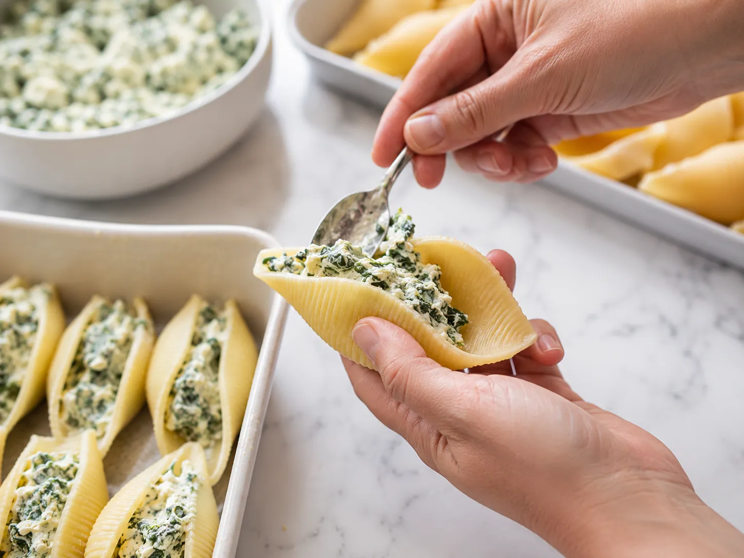 Spinach Ricotta Stuffed Shells Recipe: Creamy Baked Pasta Everyone Loves how to make