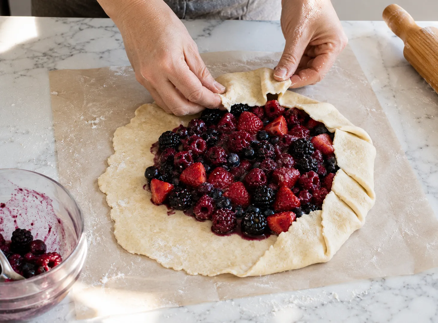 Berry Galette Recipe: Rustic Fruit Dessert With Flaky Crust how to make