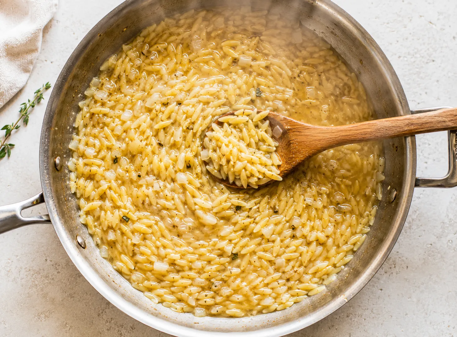 One Pot Orzo Primavera Recipe: Fresh Veggie Pasta in One Pan how to make
