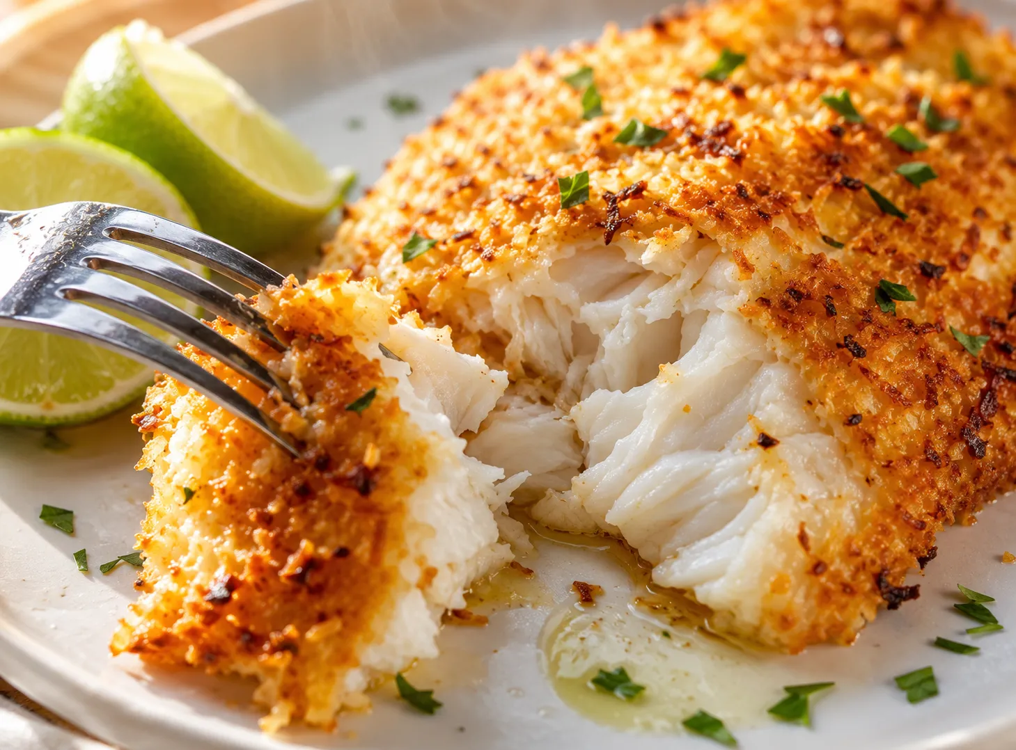 Baked Coconut Tilapia Recipe: Easy Tropical Inspired Seafood Dinner recipe visual