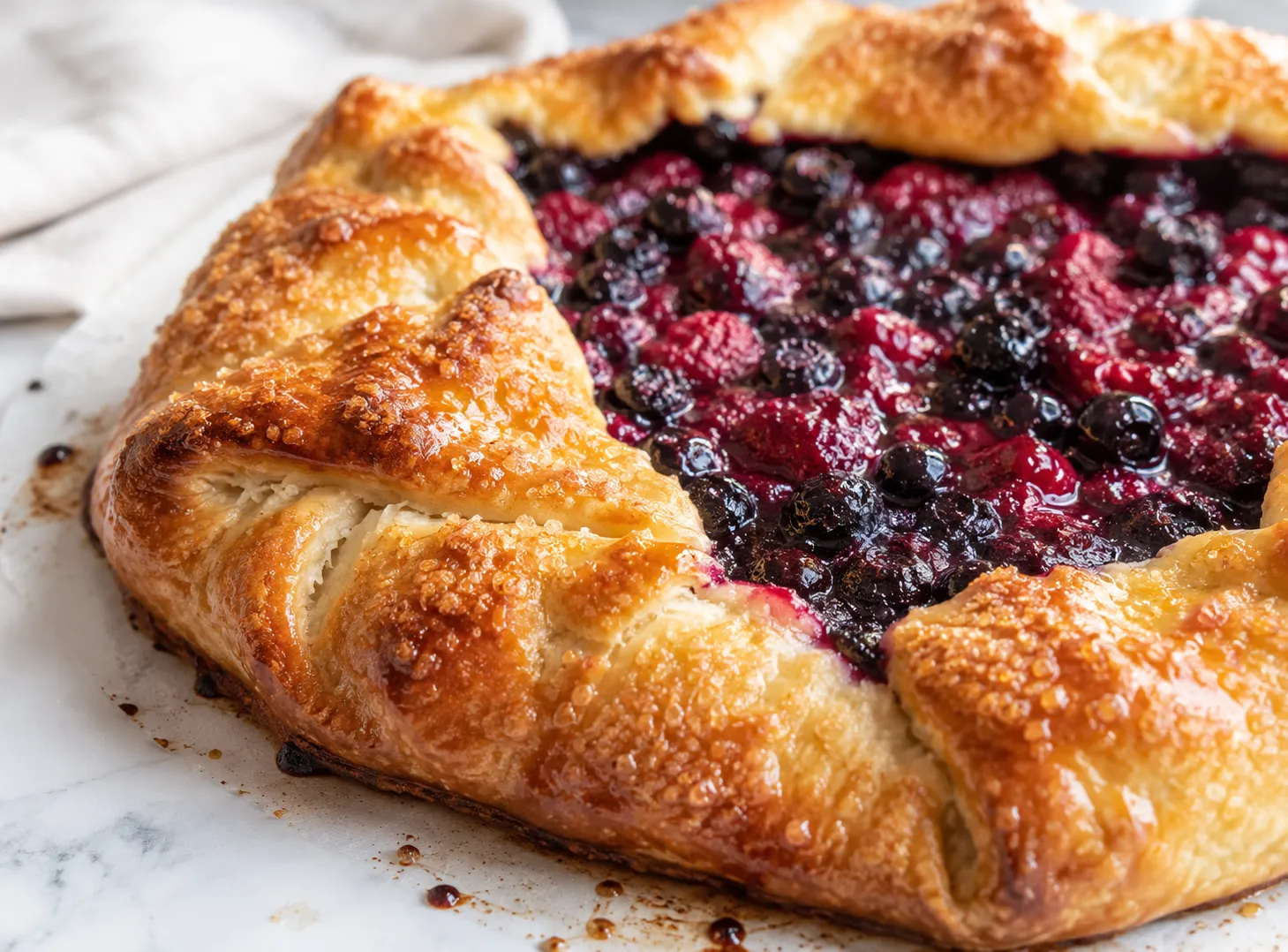 Berry Galette Recipe: Rustic Fruit Dessert With Flaky Crust instructions