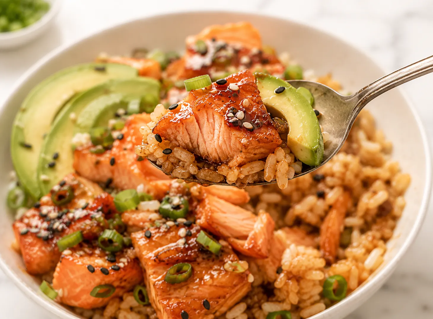 Salmon Rice Bowl Recipe: A Healthy Meal Bowl for Lunch or Dinner recipe visual