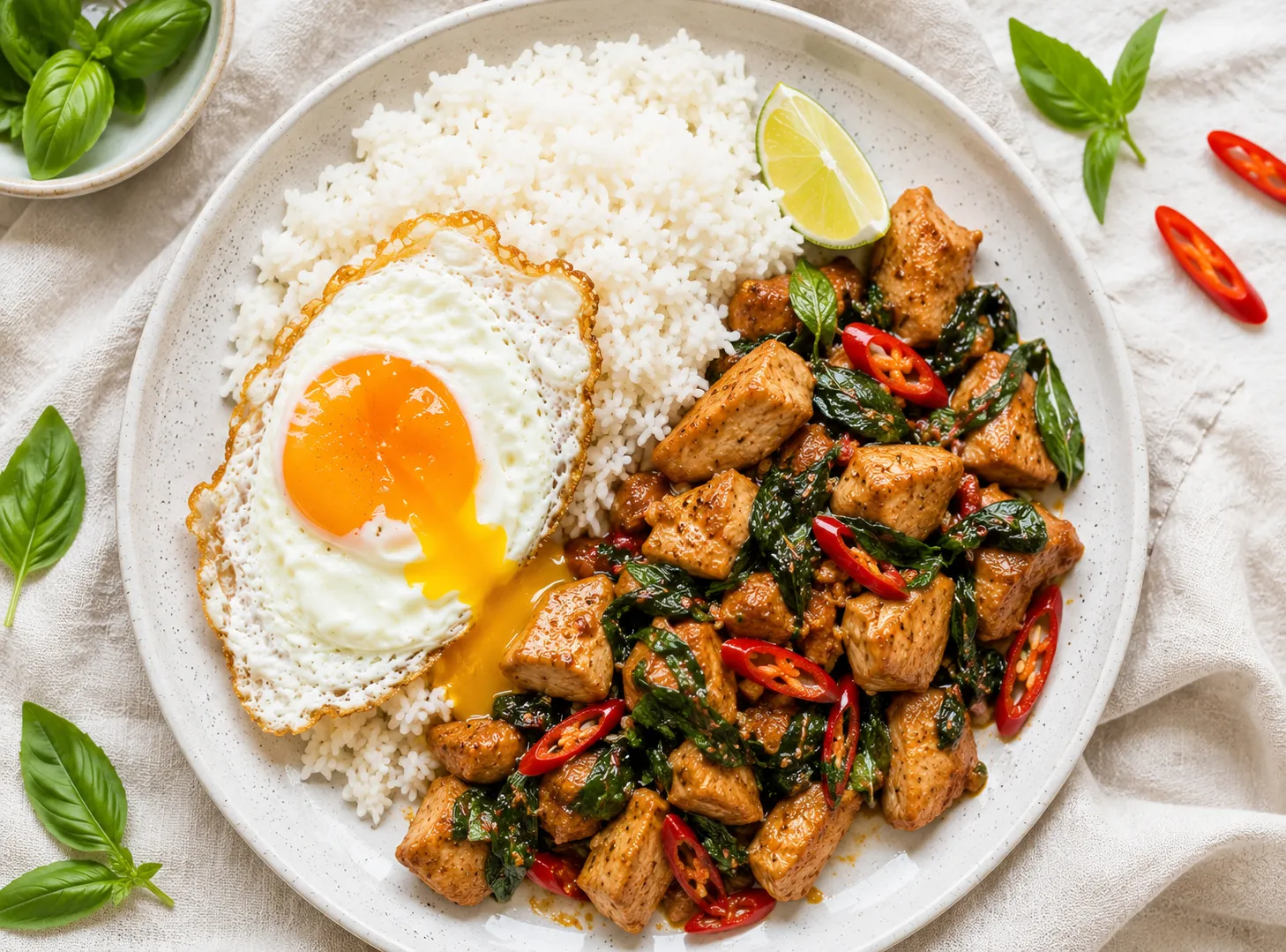 Thai Basil Chicken Recipe: Quick Stir Fry With Bold Flavor recipe visual