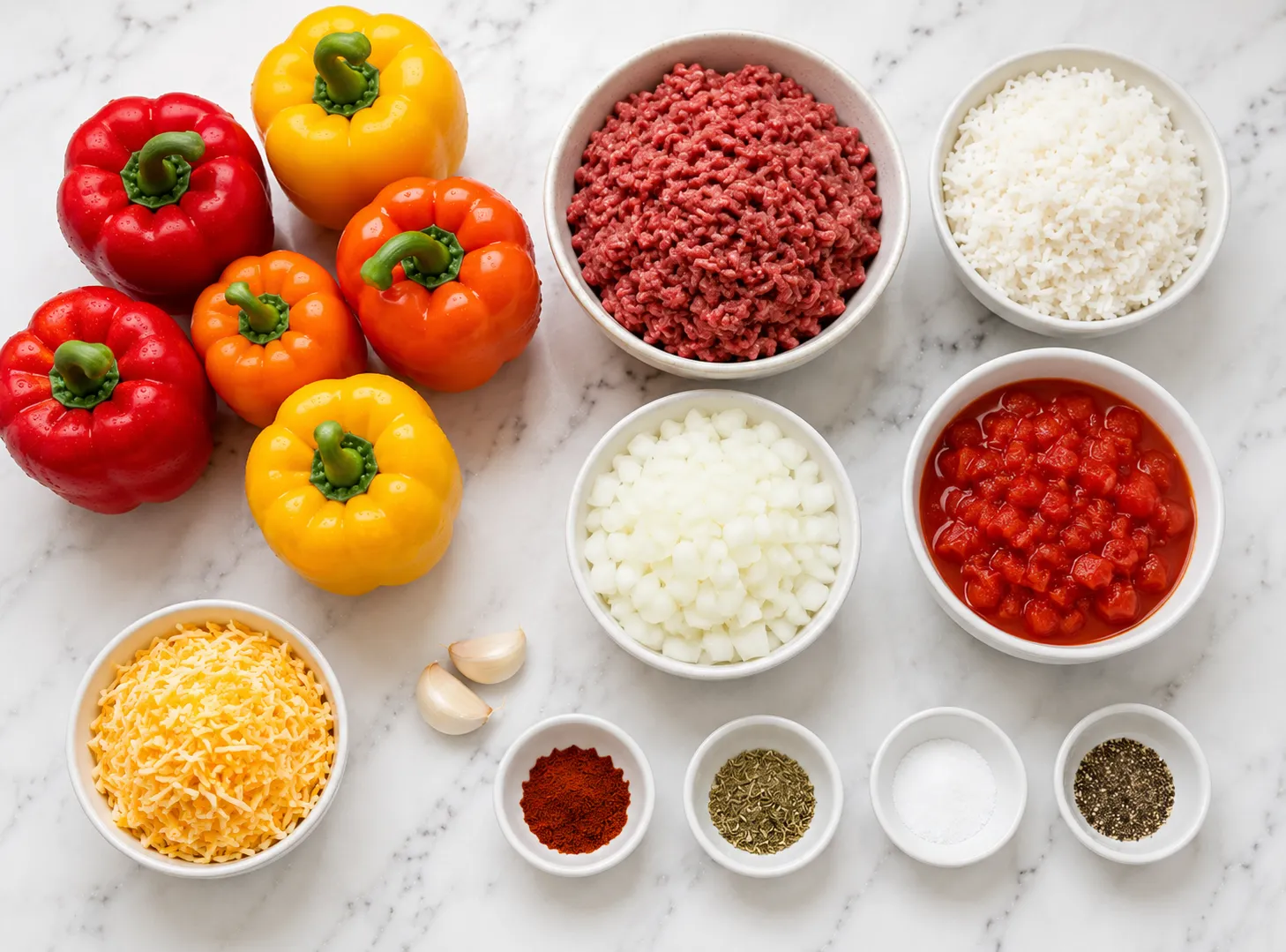 Stuffed Bell Peppers Recipe: Colorful and Filling Dinner Classic ingredients
