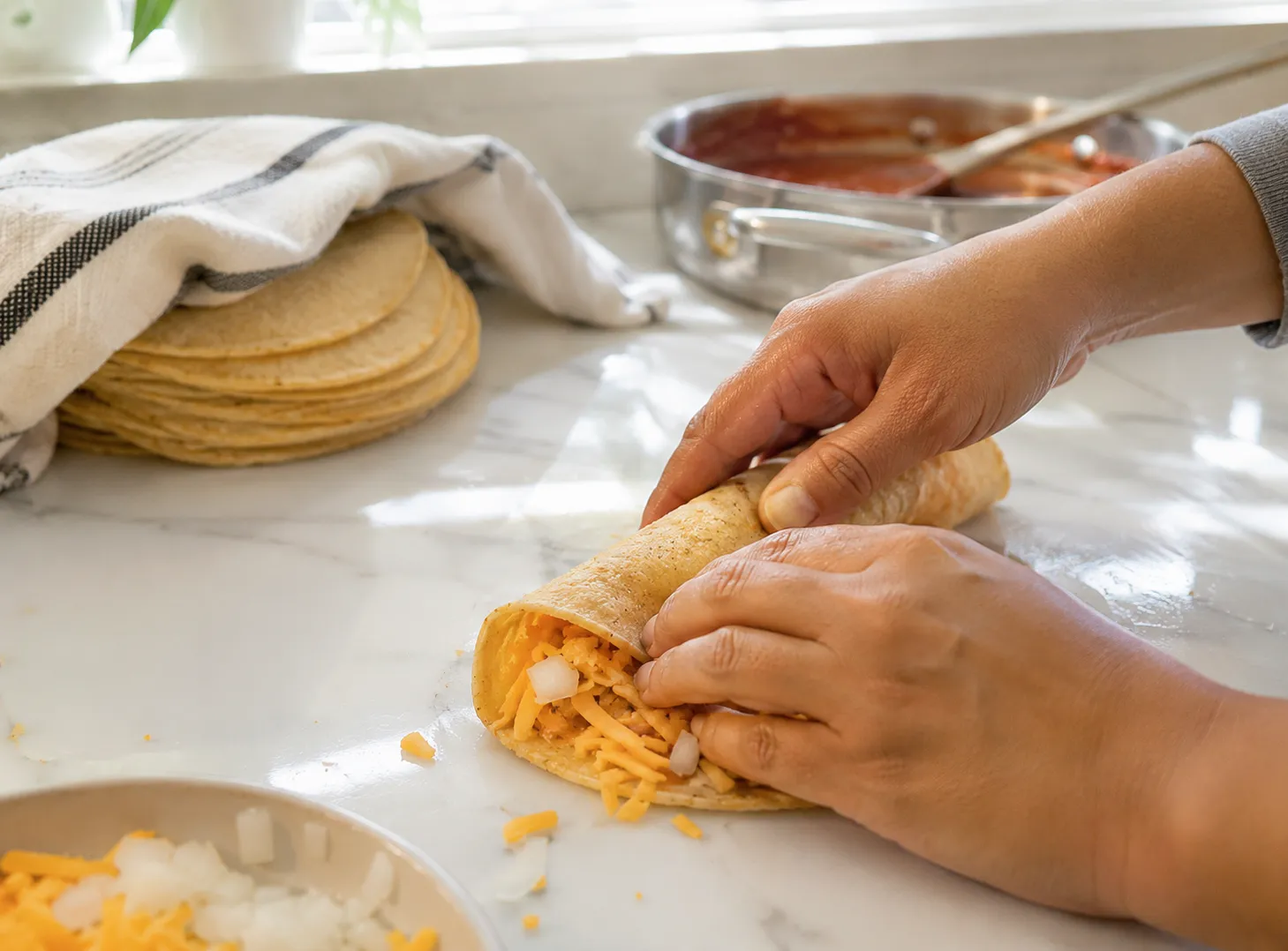 Cheese Enchiladas Recipe: Simple, Saucy and Ultra Comforting how to make