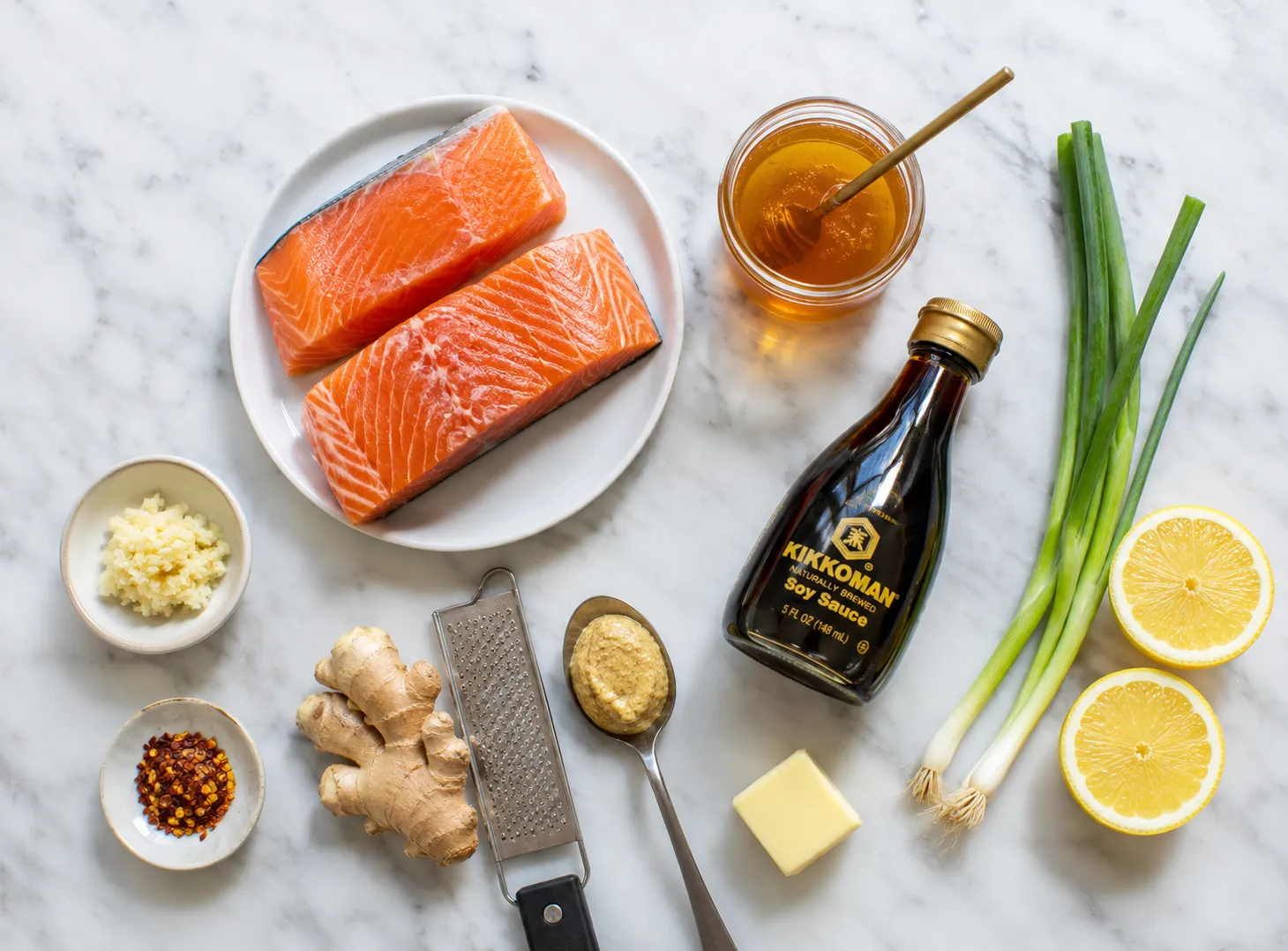 Honey Glazed Salmon Recipe: Sweet, Sticky and Perfectly Tender ingredients