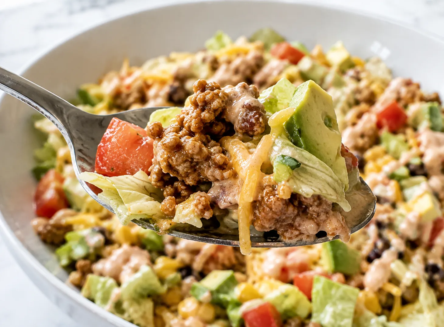 Turkey Taco Salad Recipe: Fresh, Crunchy and Protein Packed recipe visual